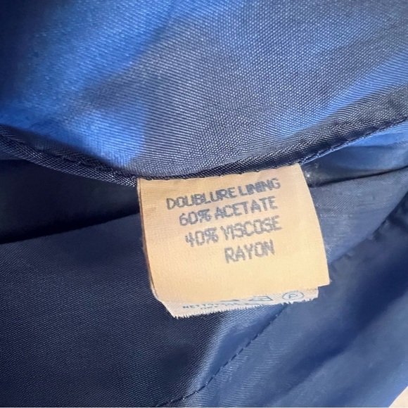 DANIEL HECHTER VTG Y2K Royal Blue Sleevless Mini Cocktail Dress Size 6 - Picture 10 of 11